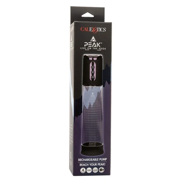 Calexotics Peak Penispumpe mit 4 Saugstufen, Schwarz