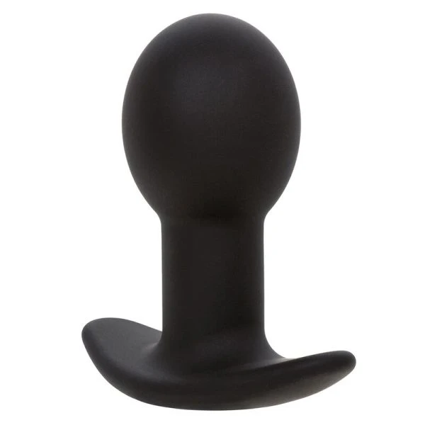 Calexotics Rock Bottom Anaalplug met 10 trillingen, siliconen, zwart