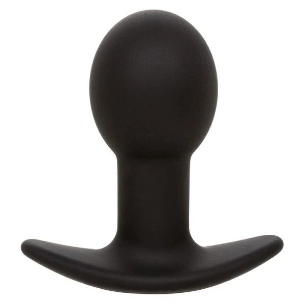 Calexotics Rock Bottom Anaalplug met 10 trillingen, siliconen, zwart