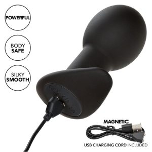 Calexotics Rock Bottom Anaalplug met 10 trillingen, siliconen, zwart Calexotics Rock Bottom Anaalplug met 10 trillingen, siliconen, zwart - Afbeelding 7