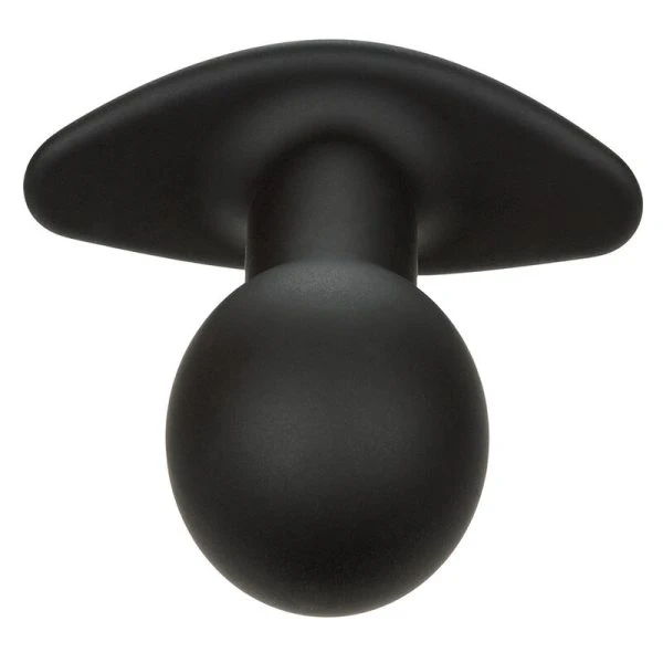 Calexotics Rock Bottom Anaalplug met 10 trillingen, siliconen, zwart