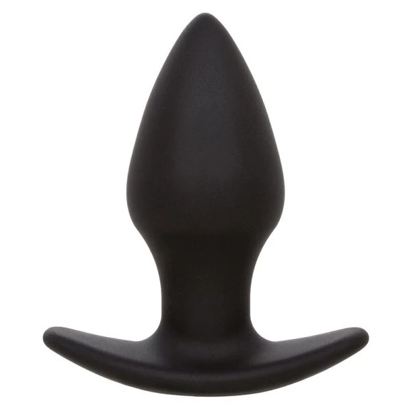 Calexotics Analplug Rock Bottom Perfect met 10 trillingen, siliconen, zwart