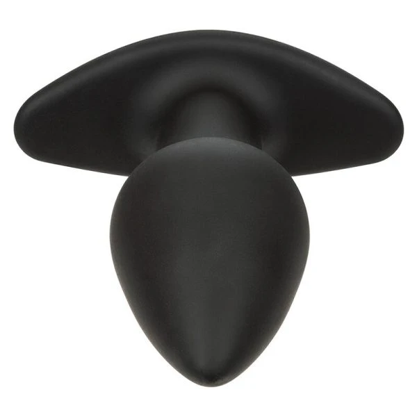 Calexotics Analplug Rock Bottom Perfect met 10 trillingen, siliconen, zwart