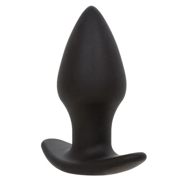 Calexotics Analplug Rock Bottom Perfect met 10 trillingen, siliconen, zwart