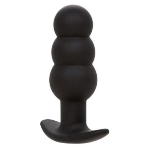 Calexotics Analplug Rock Bottom Beaded Probe with Beads, 10 Vibrations, Silicone, Black Calexotics Analplug Rock Bottom Beaded Probe with Beads, 10 Vibrations, Silicone, Black - Image 2