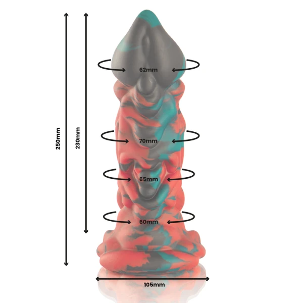 EPIC CYBERSILICOCK Silicone-dildo Phobos, grote godenmaat