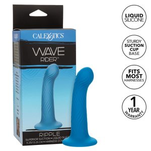 Calexotics Wave Rider Ripple Anaalplug met Ribbelstructuur, Blauw Calexotics Wave Rider Ripple Anaalplug met Ribbelstructuur, Blauw - Afbeelding 1