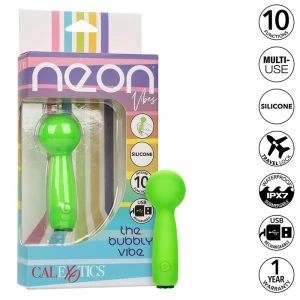 Calexotics Neon Vibes The Bubbly Vibe Mini Vibrator green