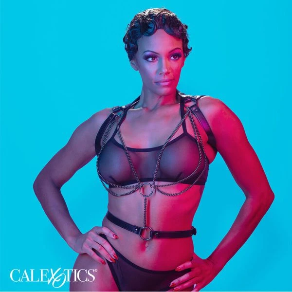 Calexotics Euphoria Multichain Halter Harness Bondage-Geschirr