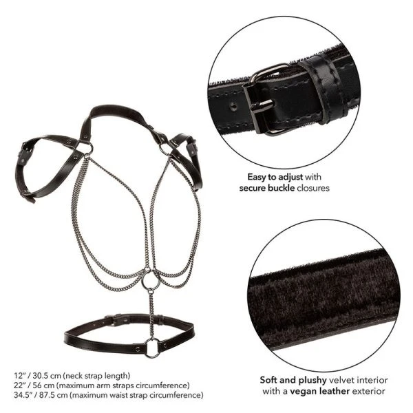 Calexotics Euphoria Multichain Halter Harness Bondage-Geschirr