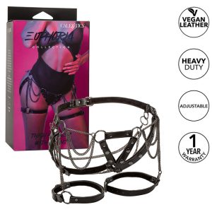 Calexotics Euphoria Dijharness met kettingen, verstelbaar Calexotics Euphoria Dijharness met kettingen, verstelbaar - Afbeelding 1