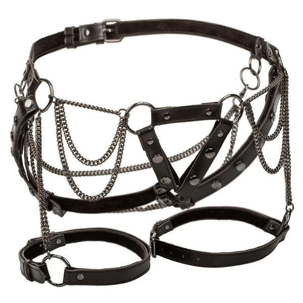 Calexotics Dijbeen-harnas met kettingen Plus Size