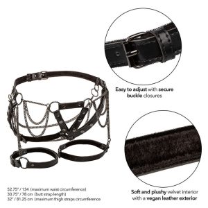 Calexotics Dijbeen-harnas met kettingen Plus Size Calexotics Dijbeen-harnas met kettingen Plus Size - Afbeelding 3