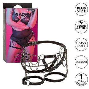 Calexotics Dijbeen-harnas met kettingen Plus Size