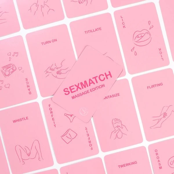 Secretplay 100% Games Sexmatch Massage Edition Kaartspel voor Stellen