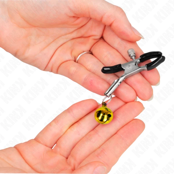 Kink Nipple Grip Gouden Nippelklem met Bel