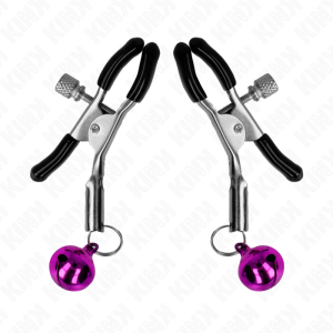 Kink Nipple Grip Nippelklem met Belletjes paars Kink Nipple Grip Nippelklem met Belletjes paars - Afbeelding 2