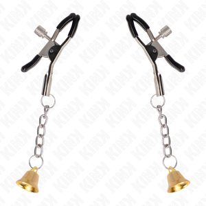 Kink Nipple Grip Gouden Nippelklemmen met Belhanger Kink Nipple Grip Gouden Nippelklemmen met Belhanger - Afbeelding 2