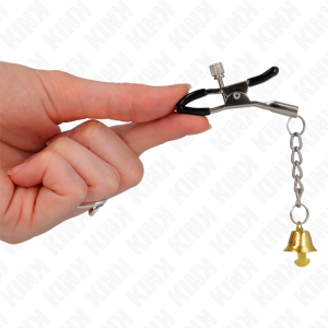 Kink Nipple Grip Gouden Nippelklemmen met Belhanger Kink Nipple Grip Gouden Nippelklemmen met Belhanger - Afbeelding 4
