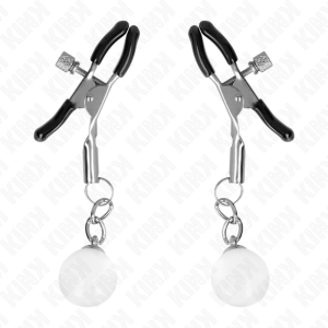 Kink Nipple Grip Glaskralen-Nippelklemmen Zilver 6 CM Kink Nipple Grip Glaskralen-Nippelklemmen Zilver 6 CM - Afbeelding 2
