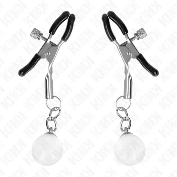 Kink Nipple Grip Glaskralen-Nippelklemmen Zilver 6 CM