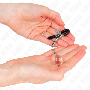 Kink Nipple Grip Glaskralen-Nippelklemmen Zilver 6 CM Kink Nipple Grip Glaskralen-Nippelklemmen Zilver 6 CM - Afbeelding 3