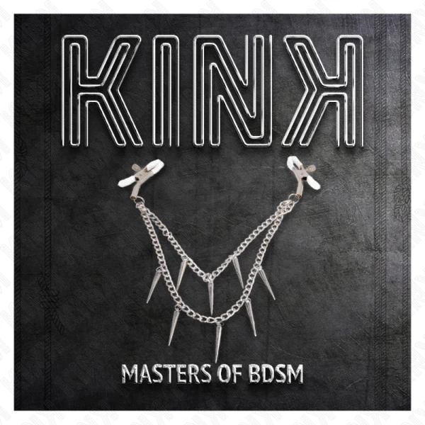Kink Nipple Grip Nippelklemmen met Spikes en Ketting