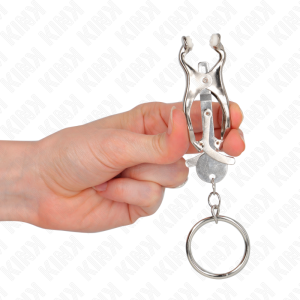 Kink Nipple Grip Japanse Klaverblad-nippelklemmen Zilver Kink Nipple Grip Japanse Klaverblad-nippelklemmen Zilver - Afbeelding 4