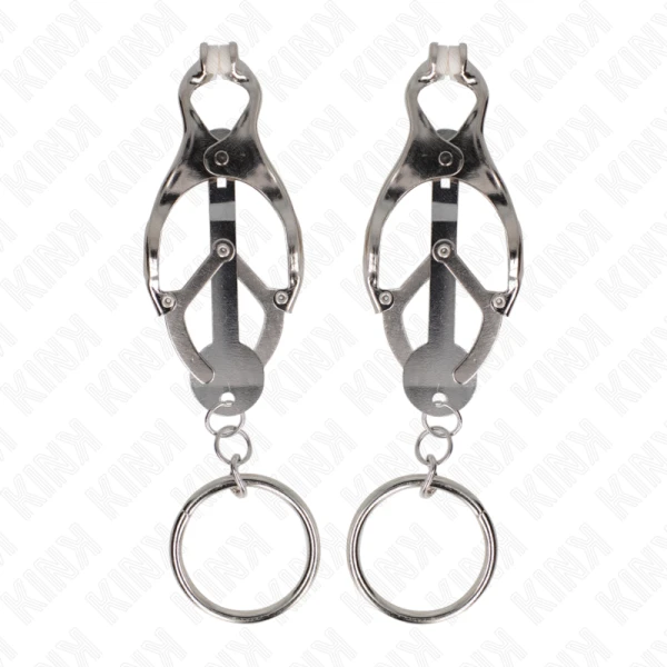 Kink Nipple Grip Japanse Klaverblad-nippelklemmen Zilver