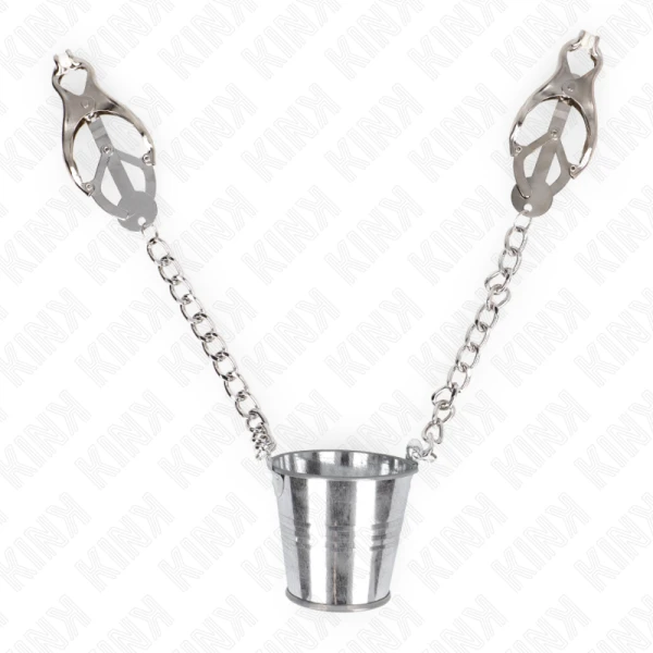 Kink Nipple Grip Nippelklemmen met Emmer Zilver