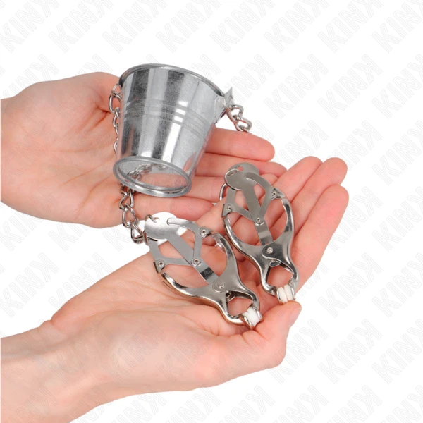 Kink Nipple Grip Nippelklemmen met Emmer Zilver