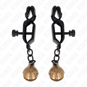 Kink Nipple Grip Bell JAW Style Nippelklemmen zwart Kink Nipple Grip Bell JAW Style Nippelklemmen zwart - Afbeelding 1