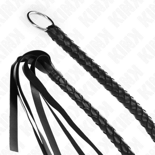 Kink Impact & Touch Schlangenpeitsche mit schwarzem Handring Kink Impact & Touch Schlangenpeitsche mit schwarzem Handring