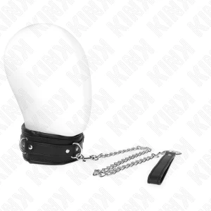 Kink Collar & GAG Schwere Halskette mit Gürtel verstellbar 36,5-50 CM