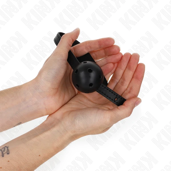 Kink Collar & GAG Ballknebel Simplicity Zwart Ademend
