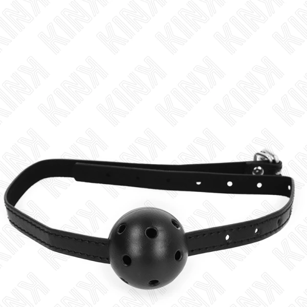 Kink Collar & GAG Ballknebel Simplicity Zwart Ademend