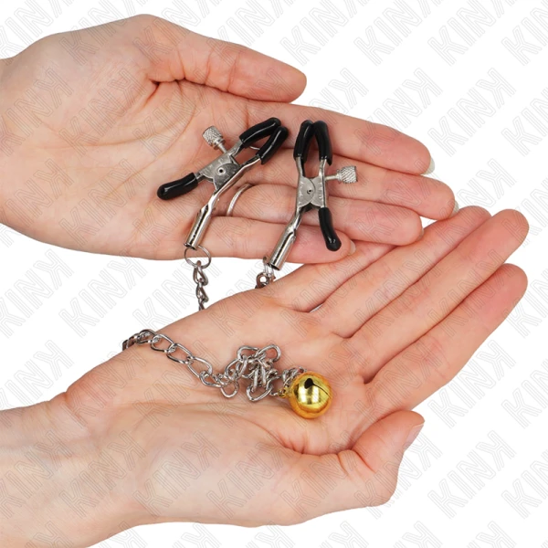 Kink Nipple Grip Kettennippelklammern met bel