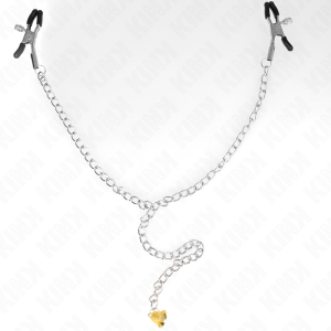 Kink Nipple Grip Nippelklemmen-Ketting met Hoornhanger Kink Nipple Grip Nippelklemmen-Ketting met Hoornhanger - Afbeelding 4
