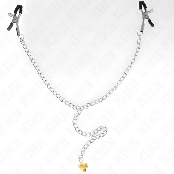 Kink Nipple Grip Nippelklemmen-Ketting met Hoornhanger Kink Nipple Grip Nippelklemmen-Ketting met Hoornhanger
