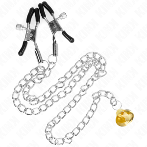 Kink Nipple Grip Nippelklemmen-Ketting met Hoornhanger Kink Nipple Grip Nippelklemmen-Ketting met Hoornhanger - Afbeelding 1