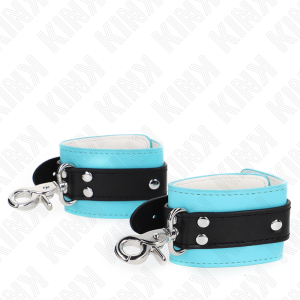 Kink Wrist Restraint abschließbare Handgelenkfesseln Schwarz/Blau verstellbar Kink Wrist Restraint abschließbare Handgelenkfesseln Schwarz/Blau verstellbar – Bild 3