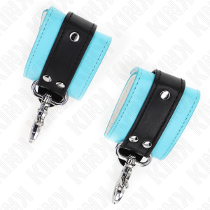 Kink Wrist Restraint abschließbare Handgelenkfesseln Schwarz/Blau verstellbar Kink Wrist Restraint abschließbare Handgelenkfesseln Schwarz/Blau verstellbar – Bild 4