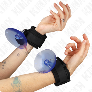 Kink Wrist Restraint polsboeien met zuignappen Zwart Kink Wrist Restraint polsboeien met zuignappen Zwart - Afbeelding 1