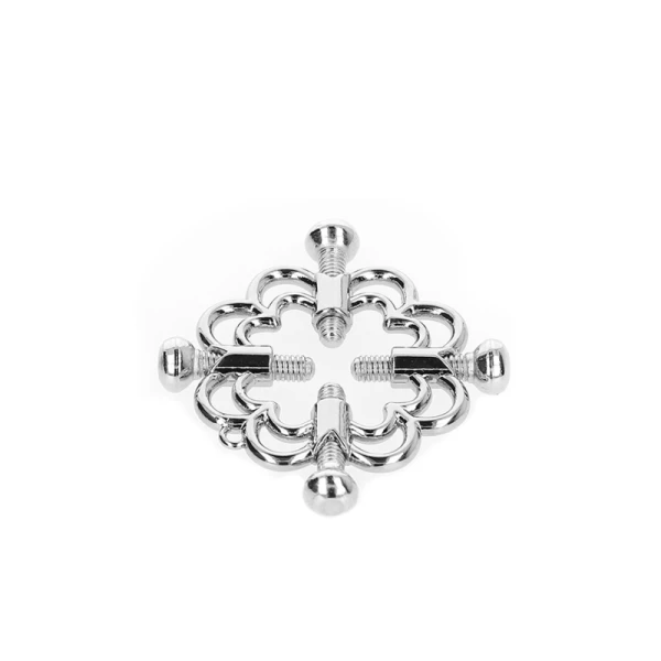 Kink Nipple Grip Metalen Bloem-Nippelklemmen Fetisj Kink Nipple Grip Metalen Bloem-Nippelklemmen Fetisj