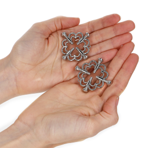 Kink Nipple Grip Metalen Bloem-Nippelklemmen Fetisj Kink Nipple Grip Metalen Bloem-Nippelklemmen Fetisj - Afbeelding 4