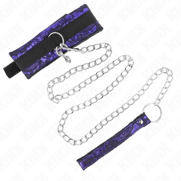 Kink Collar & GAG Fluweelkanten Halsketting met Riem Kink Collar & GAG Fluweelkanten Halsketting met Riem