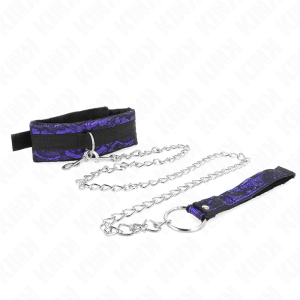 Kink Collar & GAG Fluweelkanten Halsketting met Riem Kink Collar & GAG Fluweelkanten Halsketting met Riem - Afbeelding 3