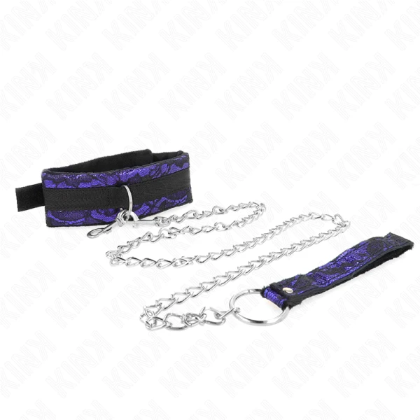 Kink Collar & GAG Fluweelkanten Halsketting met Riem Kink Collar & GAG Fluweelkanten Halsketting met Riem