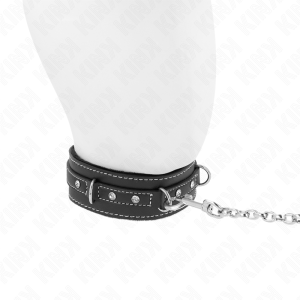 Kink Collar & GAG PVC-Leren Halsketting met Riem Strass Klinknagel Kink Collar & GAG PVC-Leren Halsketting met Riem Strass Klinknagel - Afbeelding 4