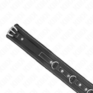 Kink Collar & GAG PVC-Leren Halsketting met Riem Strass Klinknagel Kink Collar & GAG PVC-Leren Halsketting met Riem Strass Klinknagel - Afbeelding 5